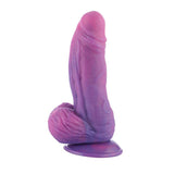 7.5" For Advanced Users Purple Silicone Dildo - DONGS