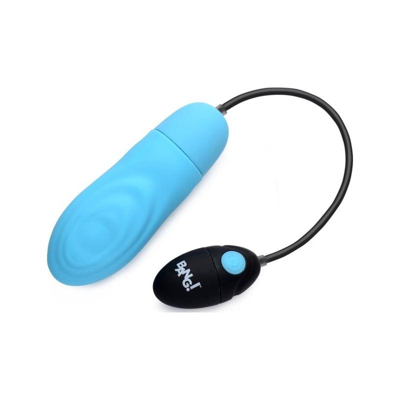7X Pulsing Rechargeable Bullet Blue - Adult Toys