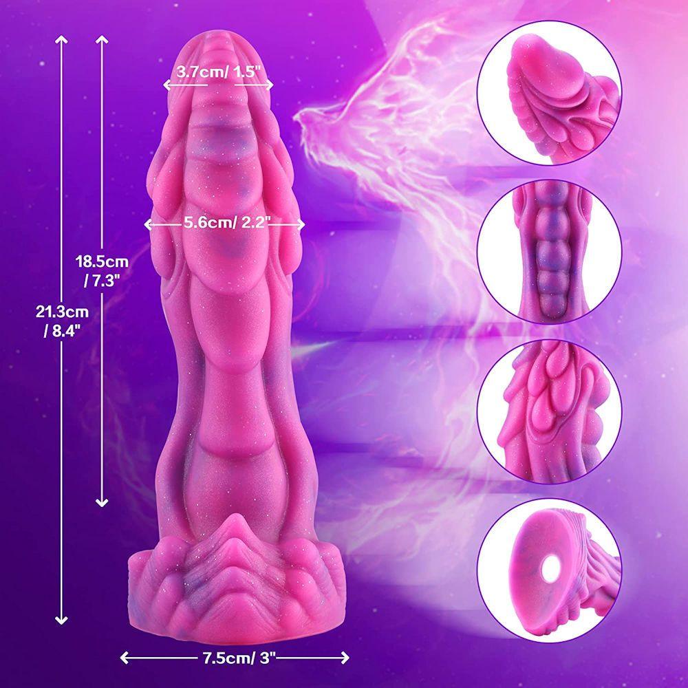 Wildolo - 8.4" Silicone Vibrating Amor Dildo (Suction Remote and App) - Naughty by Nature Adult Store
