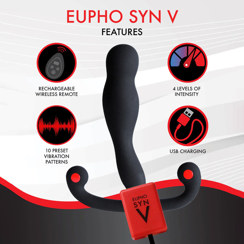 Aneros Eupho Syn V - Vibrating Prostate Massager with Remote