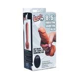 8.5in Dual Density Squirting Dildo Medium Skin Tone w Remote - Adult Toys