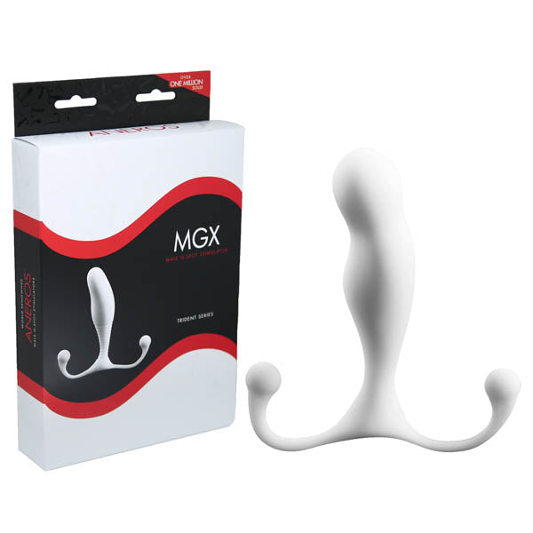 Aneros MGX Trident - White Prostate Massager - Naughty by Nature Adult Store