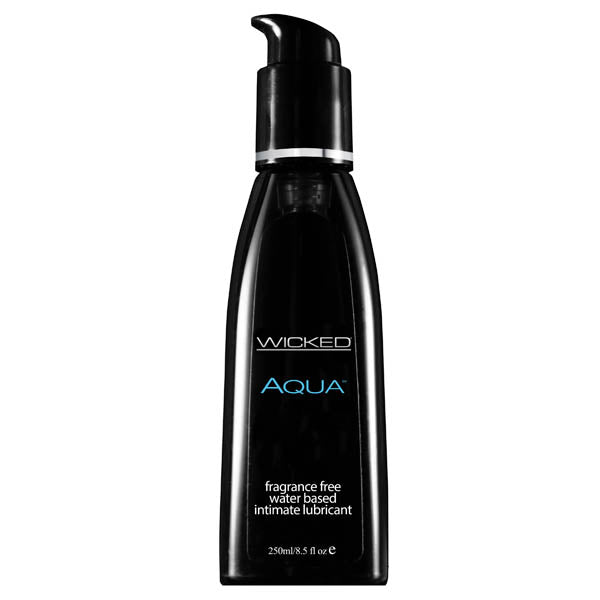 Wicked Aqua - Water Based Lubricant - 250 ml (8.5 oz) Bottle - Naughty by Nature Adult Store