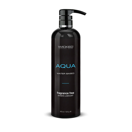 Wicked Aqua - Water Based Lubricant - 476 ml (16 oz) Bottle - Naughty by Nature Adult Store