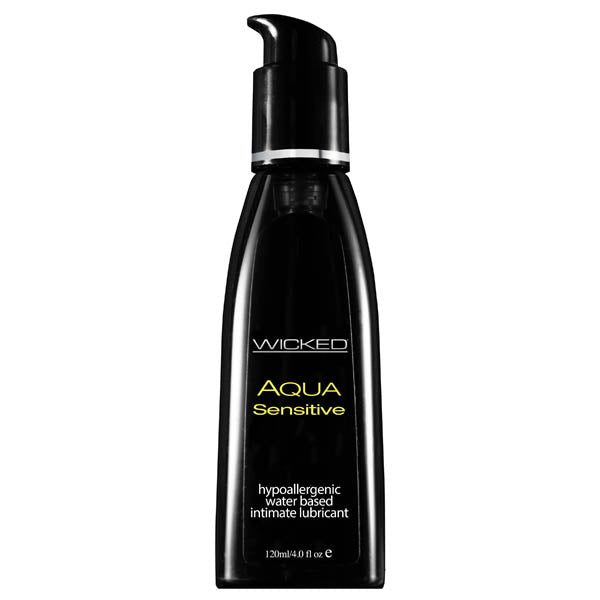 Wicked Aqua Sensitive - Water Based Lubricant - 120 ml (4 oz) Bottle - Naughty by Nature Adult Store