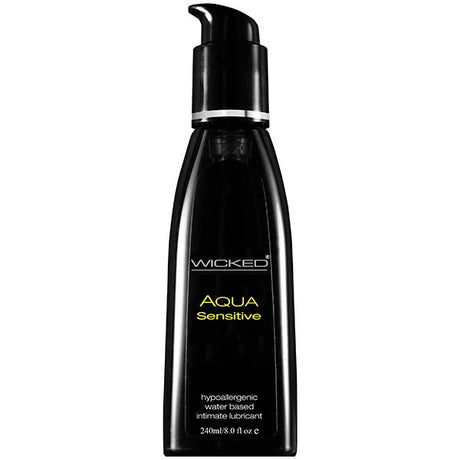 Wicked Aqua Sensitive - Water Based Lubricant - 240 ml (8 oz) Bottle - Naughty by Nature Adult Store