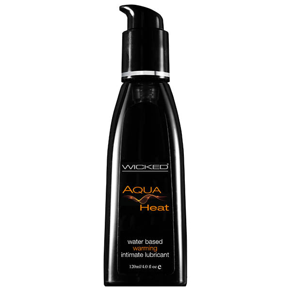 Wicked Aqua Heat - Warming Water Based Lubricant - 120 ml (4 oz) Bottle - Naughty by Nature Adult Store
