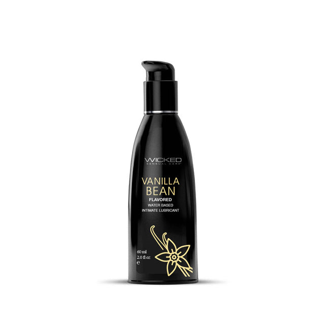 Wicked Aqua Vanilla Bean - Vanilla Bean Flavoured Water Based Lubricant - 60 ml (2 oz) Bottle - Naughty by Nature Adult Store