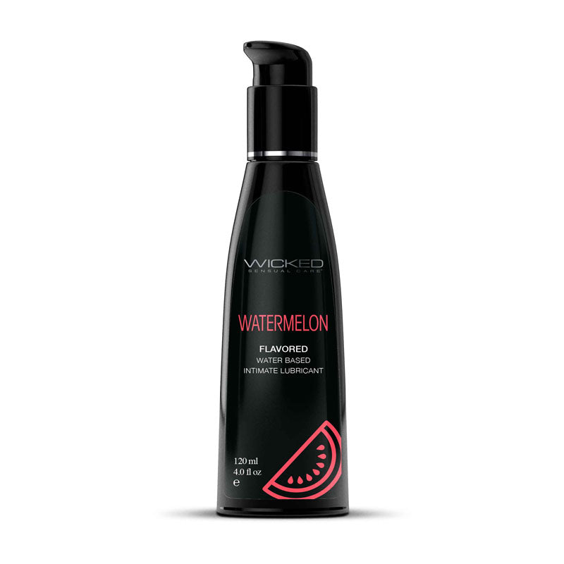 Wicked Aqua Watermelon Flavoured Lubricant - 120 ml (4 oz) Bottle - Naughty by Nature Adult Store