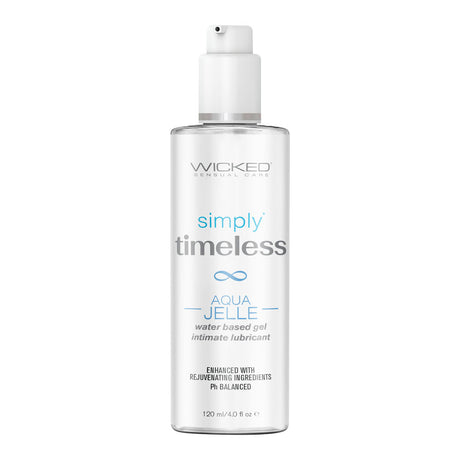 Wicked Simply Timeless Aqua Jelle - Water Based Anal Lubricant - 120 ml - Naughty by Nature Adult Store