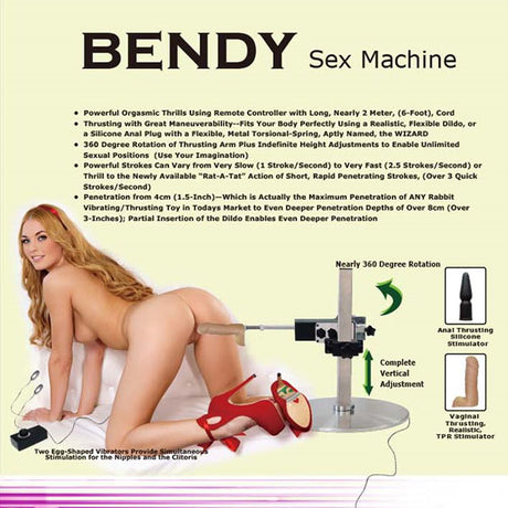 Bendy Sex Machine - Mains Powered Sex Machine - Naughty by Nature Adult Store