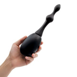 AquaClean Silicone 1-Way Valve Douche Set with Beaded Nozzle - 150 ml Capacity with Free Travel Douche Included - Naughty by Nature Adult Store