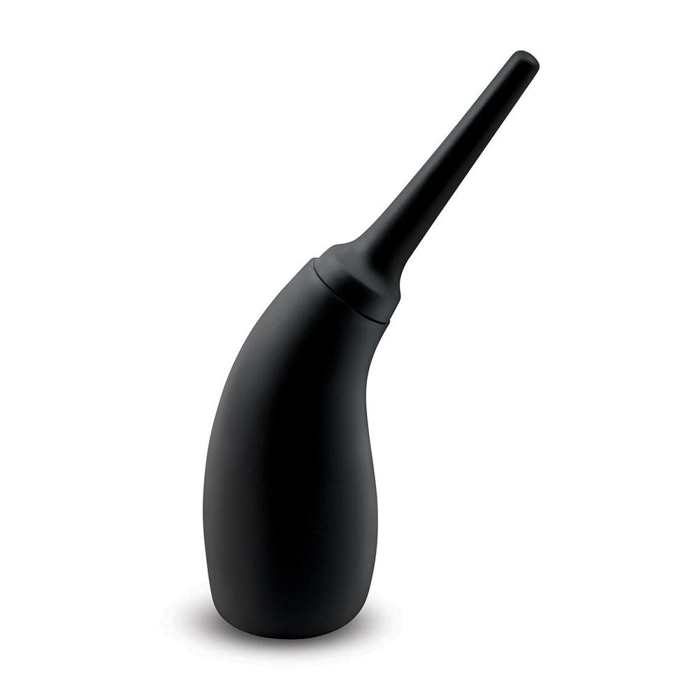 AquaClean Silicone 1-Way Valve Contoured Ergo Douche Set - 190 ml Capacity with Free Travel Douche Included - Naughty by Nature Adult Store