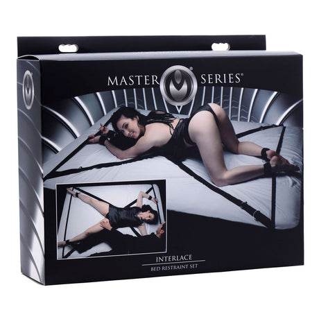 Master Series Interlace Bed Restraint Set - Bed Restraints - Naughty by Nature Adult Store