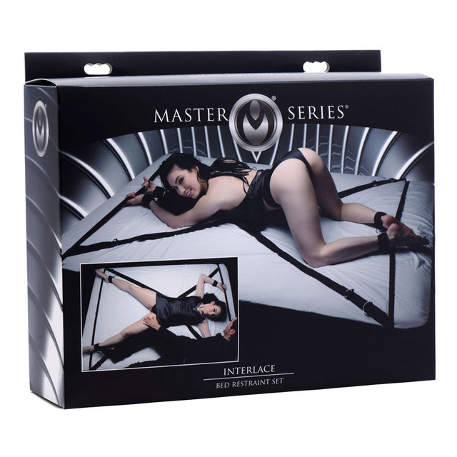 Master Series Interlace Bed Restraint Set - Bed Restraints - Naughty by Nature Adult Store
