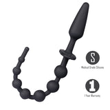 Maia SORRA - Black Anal Plug with Beads - Naughty by Nature Adult Store