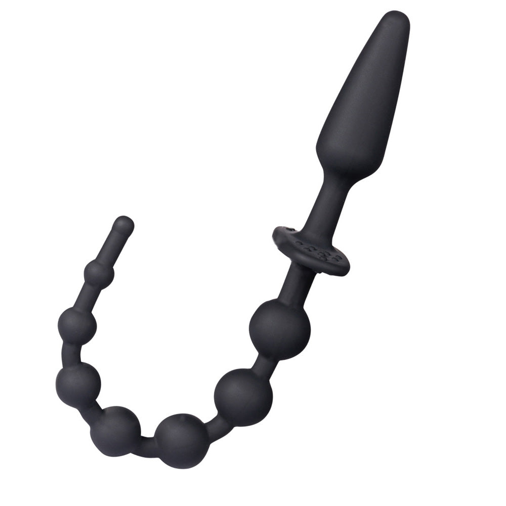 Maia SORRA - Black Anal Plug with Beads - Naughty by Nature Adult Store