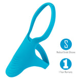 Maia GRIFFIN - Blue Silicone Cock Ring - Naughty by Nature Adult Store