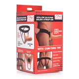Size Matters Silicone Dildo Strap-On - Flesh 15.2 cm Hollow Strap-On - Naughty by Nature Adult Store