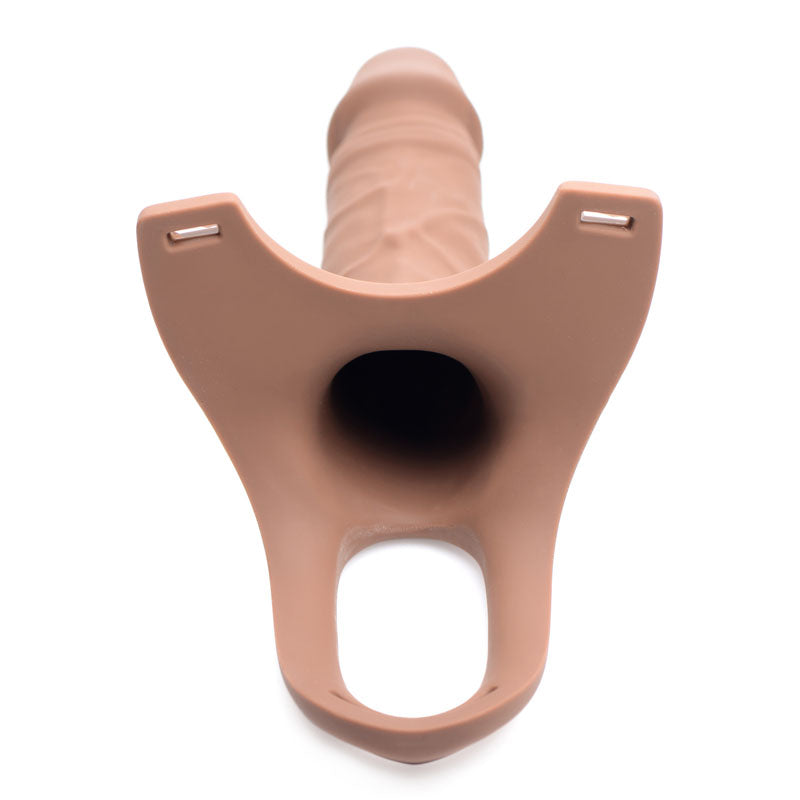 Size Matters Silicone Dildo Strap-On - Flesh 15.2 cm Hollow Strap-On - Naughty by Nature Adult Store