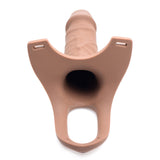 Size Matters Silicone Dildo Strap-On - Flesh 15.2 cm Hollow Strap-On - Naughty by Nature Adult Store