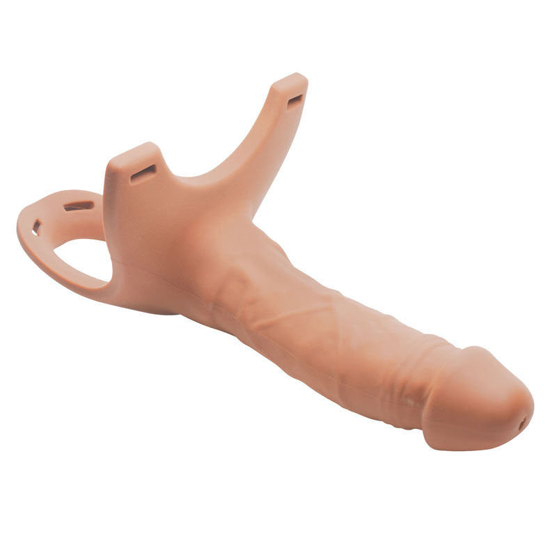 Size Matters Silicone Dildo Strap-On - Flesh 15.2 cm Hollow Strap-On - Naughty by Nature Adult Store