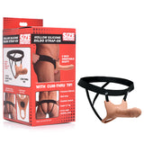 Size Matters Silicone Dildo Strap-On - Flesh 15.2 cm Hollow Strap-On - Naughty by Nature Adult Store