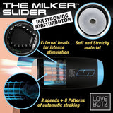 LoveBotz The Milker Slider 18X Stroking Masturbator - USB Rechargeable Stroking Masturbator - Naughty by Nature Adult Store