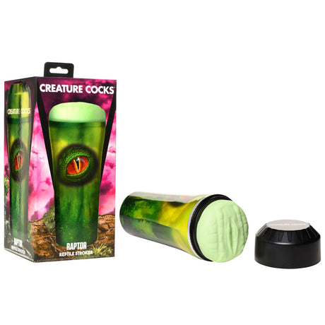 Creature Cocks Raptor Reptile Stroker - Green Fantasy Stroker - Naughty by Nature Adult Store