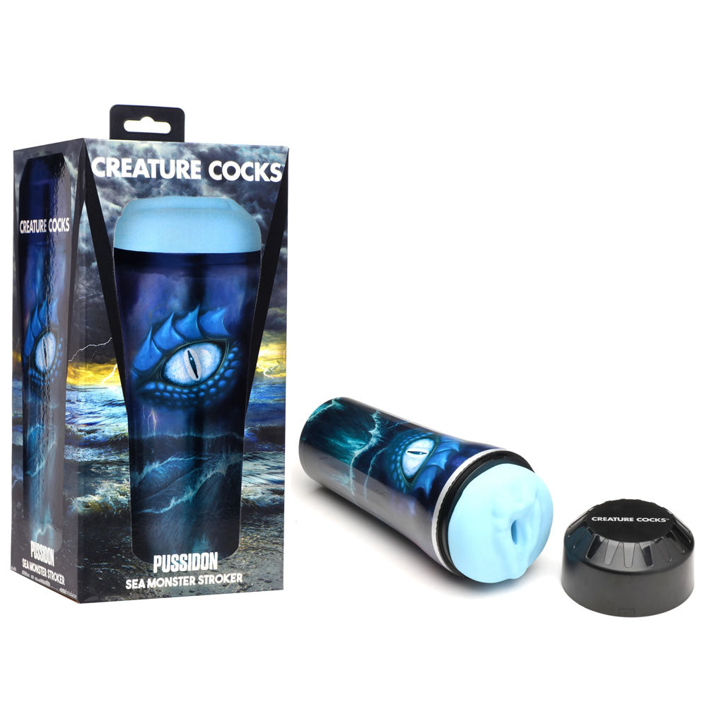 Creature Cocks Pussidon Sea Monster Stroker - Blue Fantasy Stroker - Naughty by Nature Adult Store