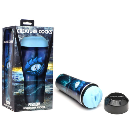 Creature Cocks Pussidon Sea Monster Stroker - Blue Fantasy Stroker - Naughty by Nature Adult Store