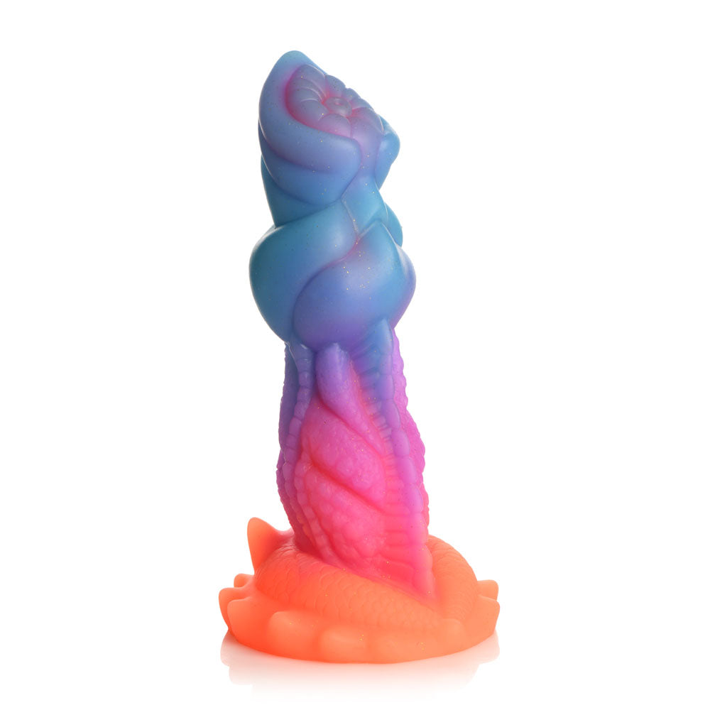 Creature Cocks Aqua-Cock - Glow in Dark Multi-Coloured 19.3 cm Fantasy Dildo - Naughty by Nature Adult Store