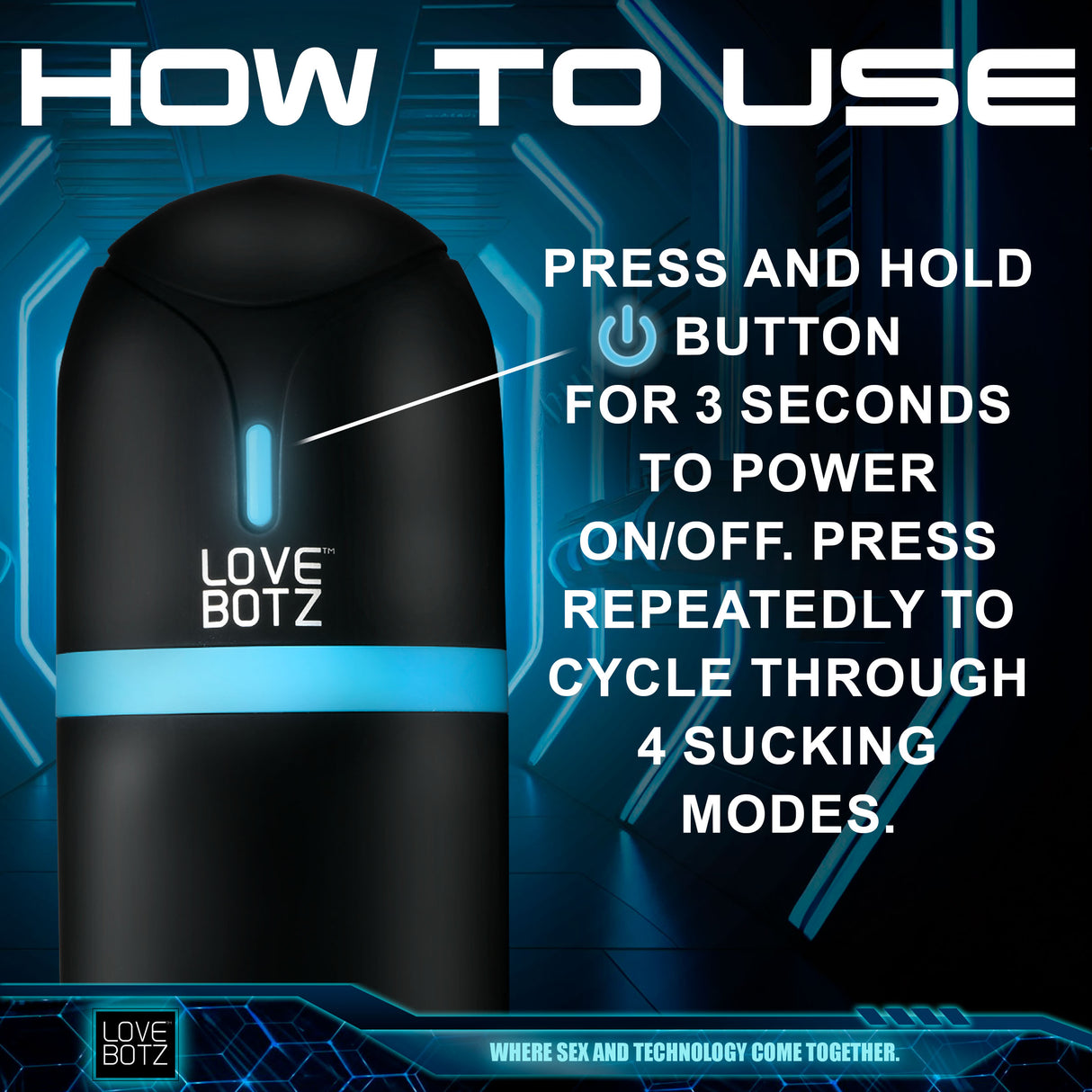 LoveBotz The Milker Mega-Pod - USB Rechargeable Male Masturbator - Naughty by Nature Adult Store