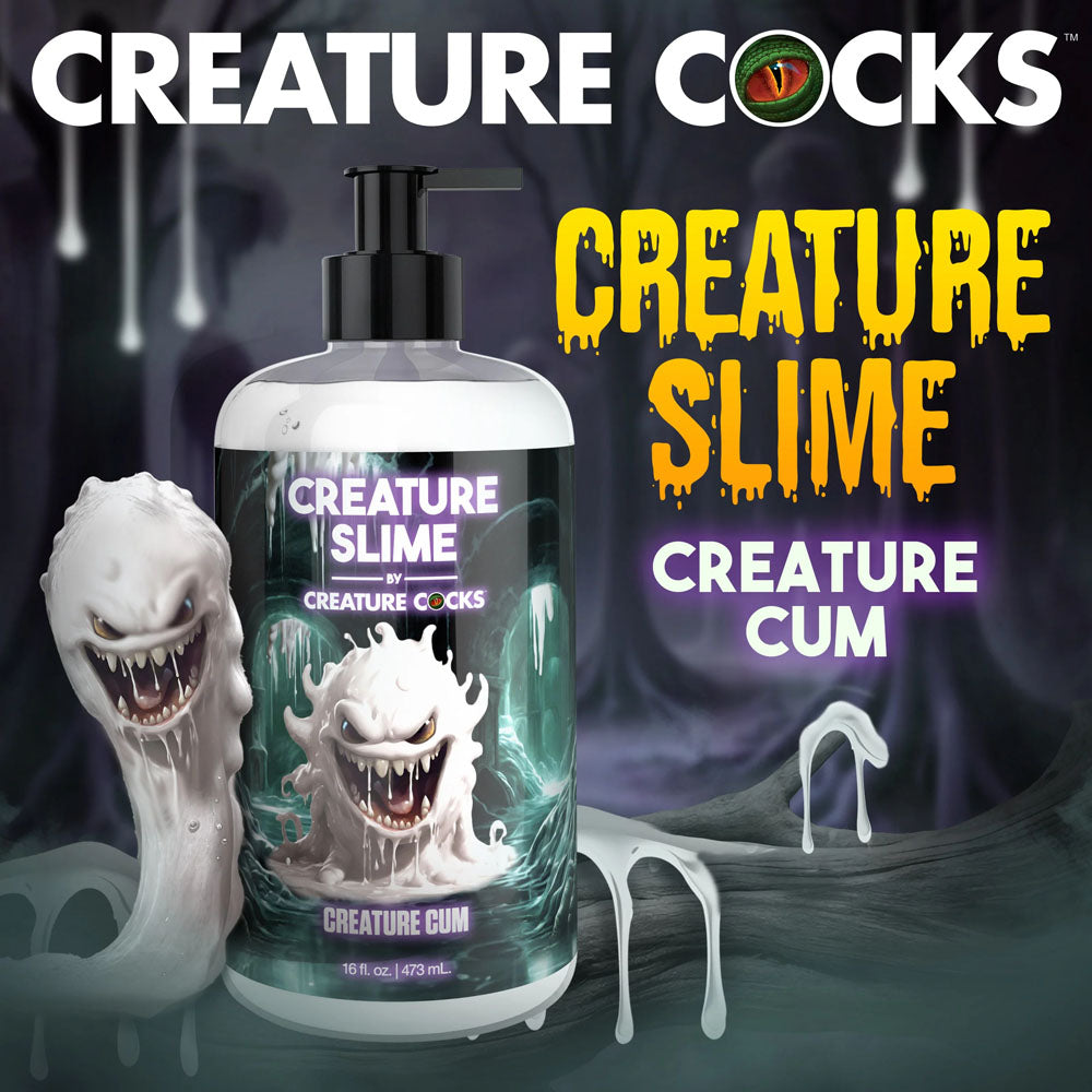 Creature Slime by Creature Cocks - Creature Cum - Cum Lubricant - 473 ml Pump Bottle - Naughty by Nature Adult Store