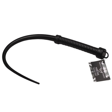 Master Series Viper Tail - Black - Black Silicone Whip - Naughty by Nature Adult Store
