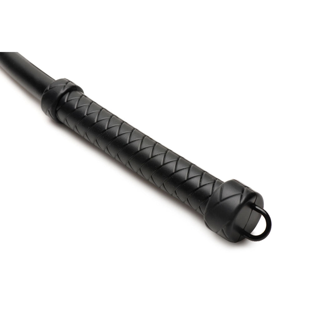 Master Series Viper Tail - Black - Black Silicone Whip - Naughty by Nature Adult Store