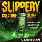 Creature Slime by Creature Cocks - Green Slime - Green Water Based Lubricant - 118 ml Bottle - Naughty by Nature Adult Store