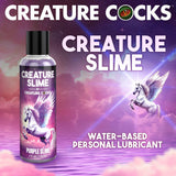 Creature Slime by Creature Cocks - Purple Slime - Purple Water Based Lubricant - 118 ml Bottle - Naughty by Nature Adult Store