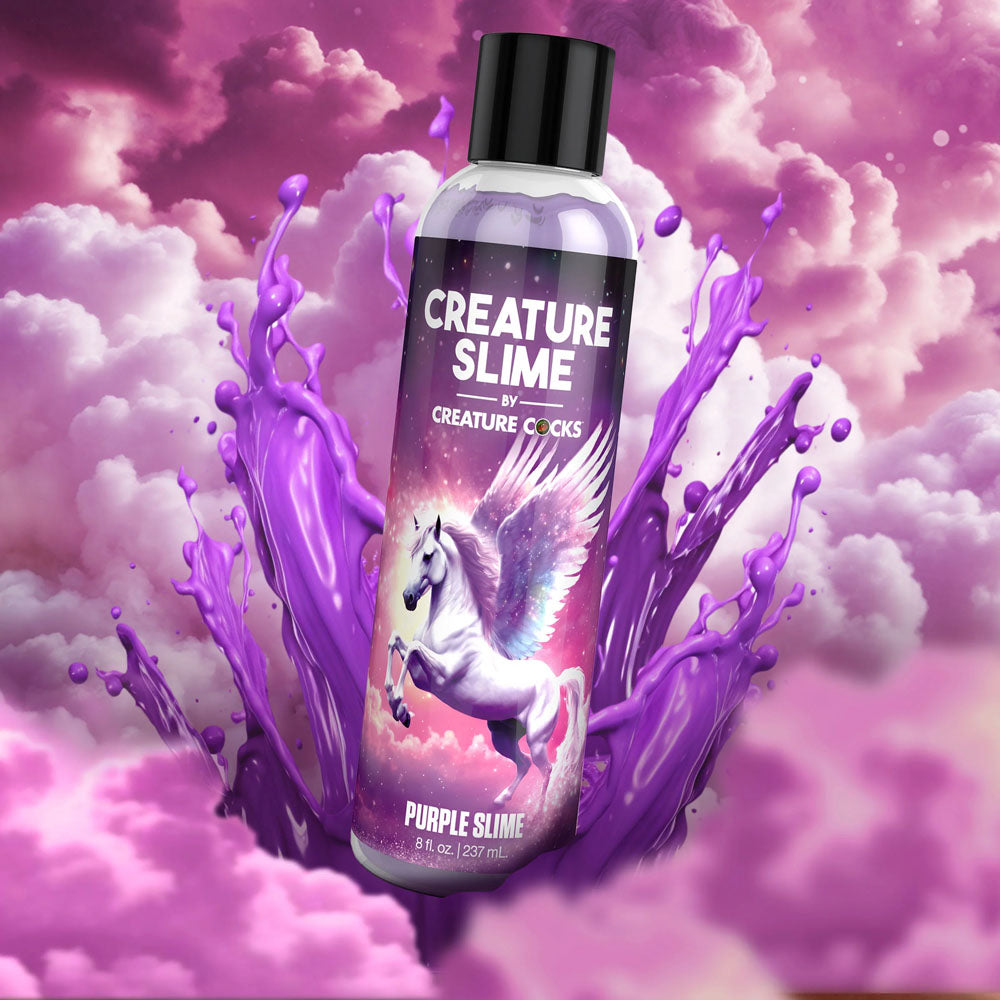 Creature Slime by Creature Cocks - Purple Slime - Purple Water Based Lubricant - 237 ml Bottle - Naughty by Nature Adult Store