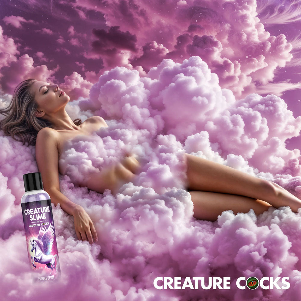 Creature Slime by Creature Cocks - Purple Slime - Purple Water Based Lubricant - 237 ml Bottle - Naughty by Nature Adult Store