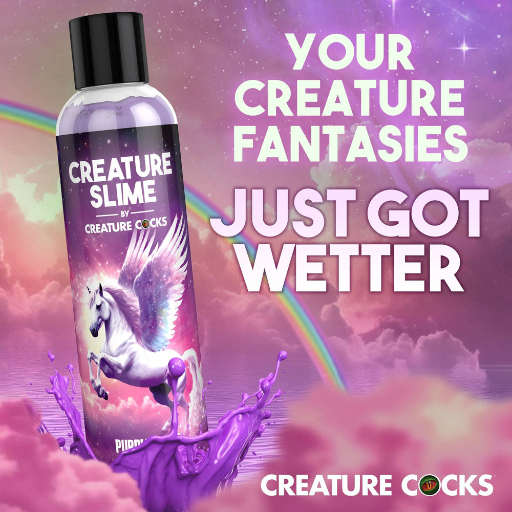 Creature Slime by Creature Cocks - Purple Slime - Purple Water Based Lubricant - 237 ml Bottle - Naughty by Nature Adult Store