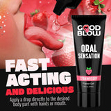 XR Brands Good Blow Warming Oral Sensation Gel - Strawberry, 44ml