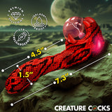 Creature Cocks Cobra Red 18.5 cm  Fantasy Plasma Vibrator