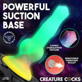 Creature Cocks Astro Cock Glow In The Dark Vibrating Dildo With Remote