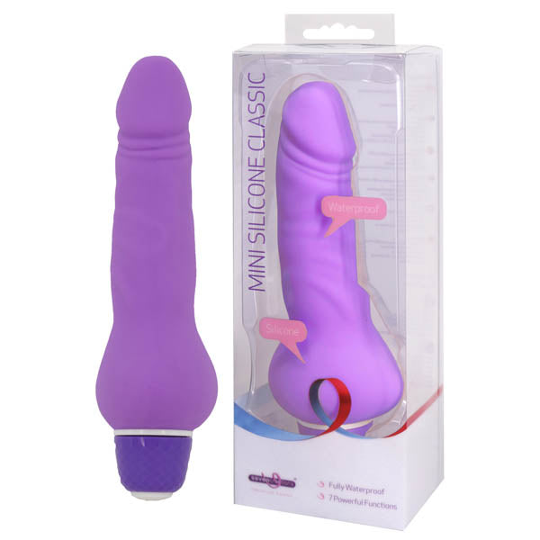 Mini Silicone Classic - Purple 13.5 cm (5.25'') Vibrator - Naughty by Nature Adult Store