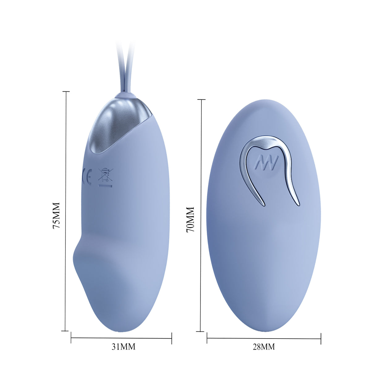 Party Up IVAN Remote Egg - Purple with Wireless Remote