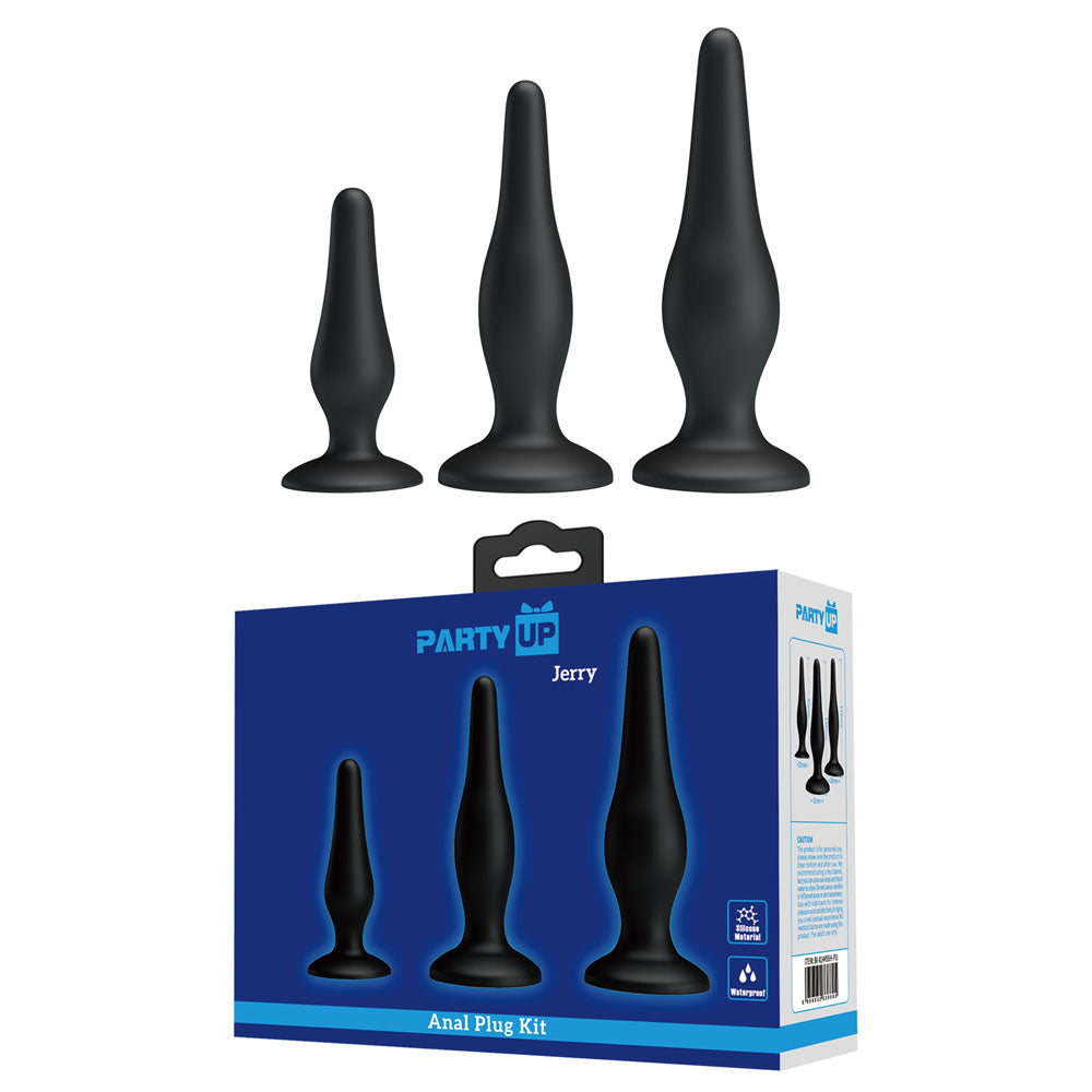 Party Up JERRY Butt Plug Set -  Set of 3 Sizes
