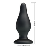 Party Up JEREMY Butt Plug - Black 15.4 cm