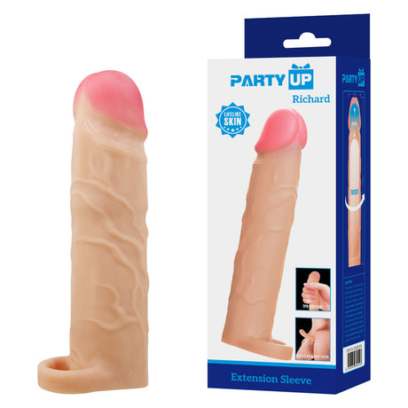 Party Up RICHARD 3 Inch Extender Sleeve - Flesh