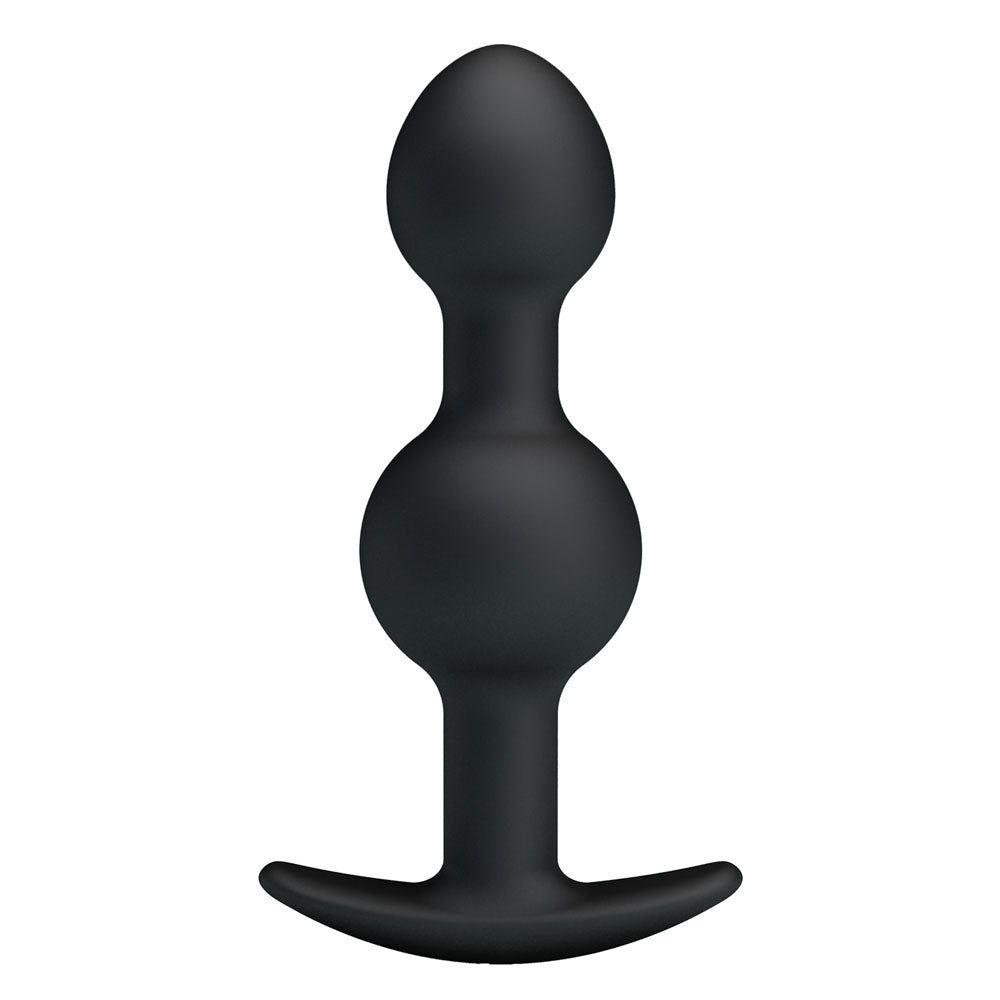 Party Up JAMES Anal Bead Plug - Black 10.4 cm